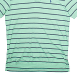 POLO RALPH LAUREN Mens Polo Shirt Green Striped L