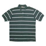 NAUTICA Mens Polo Shirt Green Striped XL