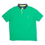 NAUTICA Mens Polo Shirt Green L