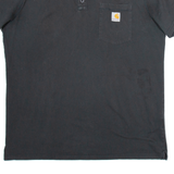 CARHARTT Workwear Mens Polo Shirt Black XL