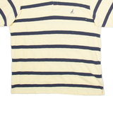 NAUTICA Mens Polo Shirt Yellow Striped M