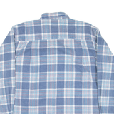 GREEN VILLAGE Mens Shirt Blue Check Long Sleeve S