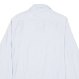 REISS Mens Plain Shirt Blue Long Sleeve L