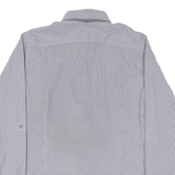 TED BAKER Mens Shirt Blue Gingham Long Sleeve S