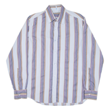 TED BAKER Mens Shirt Blue Striped Long Sleeve M