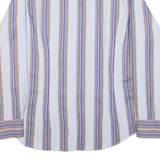 TED BAKER Mens Shirt Blue Striped Long Sleeve M