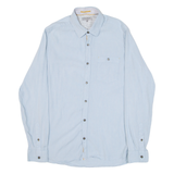 TED BAKER Mens Plain Shirt Blue Long Sleeve S