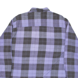 SHIRT COMPANY Mens Shirt Purple Check Long Sleeve M