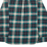 VANS Mens Shirt Green Check Long Sleeve S