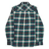 VANS Mens Shirt Green Check Long Sleeve S