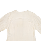 BETH BARCLAY Womens Plain Shirt Cream S