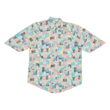 Womens Shirt Green Geometric L