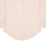CHICOREE Womens Plain Shirt Pink Long Sleeve S