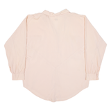 CHICOREE Womens Plain Shirt Pink Long Sleeve S