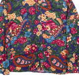 DONNKENNY Womens Shirt Blue Floral Long Sleeve S