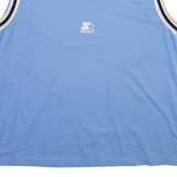 STARTER Mens Jersey Blue Sleeveless USA V-Neck L