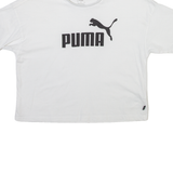 PUMA Cropped Womens T-Shirt White S