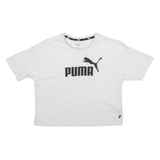 PUMA Cropped Womens T-Shirt White S