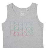 REEBOK Womens Vest Grey Sleeveless XL