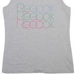 REEBOK Womens Vest Grey Sleeveless XL