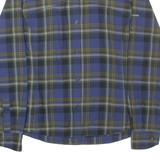 COLUMBIA Omni-shade Sun Protection Womens Shirt Blue Check Long Sleeve M