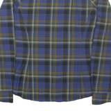 COLUMBIA Omni-shade Sun Protection Womens Shirt Blue Check Long Sleeve M