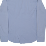 TOMMY HILFIGER Slim Fit Mens Plain Shirt Blue Long Sleeve S