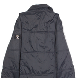 EMPORIO ARMANI Womens Quilted Jacket Blue UK 8