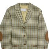 BOGNER Womens Blazer Jacket Blue Wool Check L