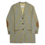 BOGNER Womens Blazer Jacket Blue Wool Check L