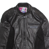 UVEX Womens Motorcycle Jacket Black Leather UK 16