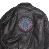 UVEX Womens Motorcycle Jacket Black Leather UK 16