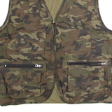 Utility Mens Military Gilet Green Camouflage L