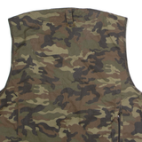 Utility Mens Military Gilet Green Camouflage L