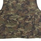 Utility Mens Military Gilet Green Camouflage L
