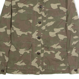 H&M DIVIDED Womens Military Jacket Green Camouflage UK 8