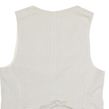 GAP Womens Blazer Waistcoat Grey Striped S