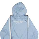 PUMA Kerzers Lauf Mens Windbreaker Jacket Blue Nylon Hooded S
