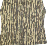 Mens Shirt Green Camouflage Sleeveless S