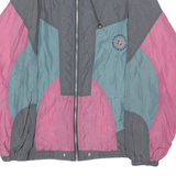 FREESTYLE BEACHWEAR Womens Shell Jacket Black 80s Colourblock XL