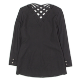 TOGETHER Womens Blazer Jacket Black 80s UK 8