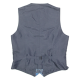 CLINIC Mens Blazer Waistcoat Blue 90s Crazy Pattern M