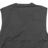 BEST FASHION Utility Mens Gilet Black Twill 90s 2XL