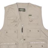 SAFETY Utility Mens Gilet Beige Twill XL