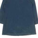 E MAGIA Womens Blazer Jacket Blue Viscose 90s UK 24