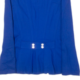 Womens Blazer Jacket Blue 80s S