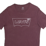 LEVI'S Mens T-Shirt Maroon S