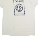 ADIDAS Mens T-Shirt Beige M