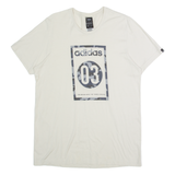 ADIDAS Mens T-Shirt Beige M