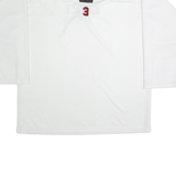 BEASTER Mens Jersey White Long Sleeve USA V-Neck XL